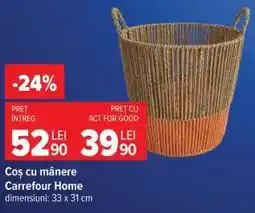 Carrefour Coș cu mânere Carrefour Home Ofertă