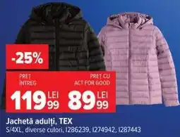 Carrefour Jachetă adulți TEX Ofertă