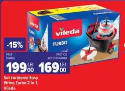 Carrefour Set curățenie Easy Wring Turbo 2 in 1, Vileda Ofertă