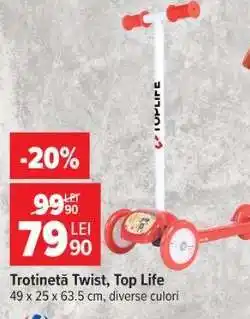 Carrefour Trotinetă, Twist Top Life Ofertă
