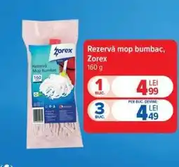 Carrefour Rezervă mop bumbac, Zorex Ofertă