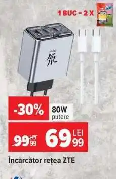 Carrefour Încărcător rețea ZTE Ofertă