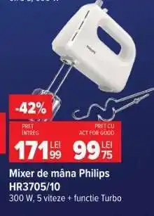 Carrefour Mixer de mână Philips HR3705/10 Ofertă