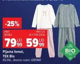 Carrefour Pijama femei, TEX Bio Ofertă