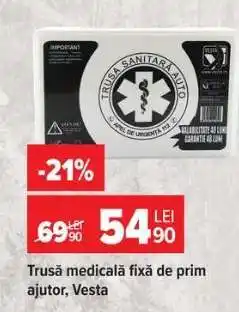 Carrefour Trusă medicală fixă de prim ajutor Vesta Ofertă