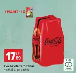 Carrefour Coca-Cola Zero zahăr Ofertă