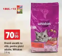 Carrefour Whiskas Hrană uscată cu vită Ofertă