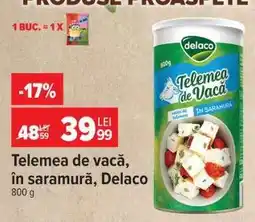 Carrefour Telemea de vacă, în saramură, Delaco Ofertă