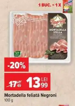Carrefour Mortadella feliată Negroni Ofertă