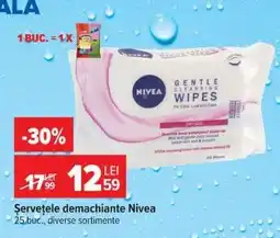 Carrefour Șervețele demachiante, Nivea Ofertă