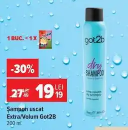 Carrefour Șampon uscat extra/volum Got2B Ofertă