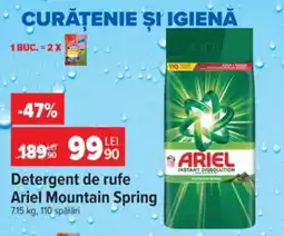 Carrefour Detergent de rufe Ariel Mountain Spring Ofertă