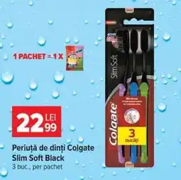 Carrefour Periuță de dinți Colgate Slim Soft Black Ofertă