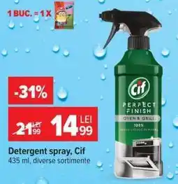 Carrefour Detergent spray, Cif Ofertă