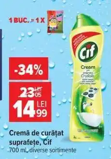 Carrefour Cremă de curățat suprafețe Cif Ofertă