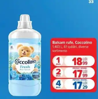 Carrefour Balsam rufe Coccolino Ofertă