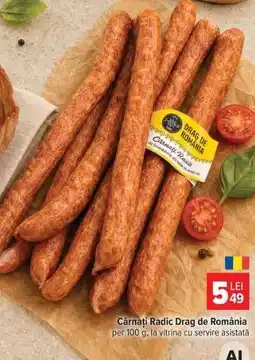 Carrefour Cârnați Radic Drag de România Ofertă