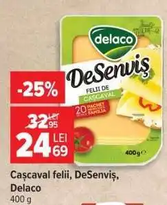 Carrefour Cașcaval felii Desenviș Delaco Ofertă