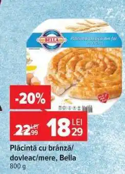 Carrefour Plăcintă cu brânză/dovleac/mere Bella Ofertă