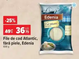 Carrefour File de Cod Atlantic, fără piele, Edenia Ofertă