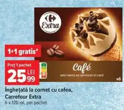 Carrefour Înghețată la cornet cu cafea, Carrefour Extra Ofertă
