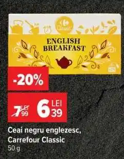 Carrefour Ceai negru englezesc, Carrefour Classic Ofertă