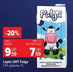 Carrefour Lapte UHT Fulga Ofertă