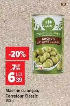Carrefour Măsline cu anșoa, Carrefour Classic Ofertă