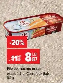 Carrefour File de macrou în sos escabèche, Carrefour Extra Ofertă