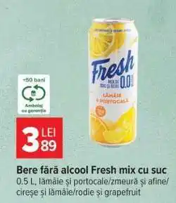 Carrefour Bere fără alcool Fresh mix cu suc Ofertă