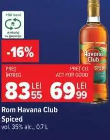 Carrefour Rom Havana Club Spiced Ofertă