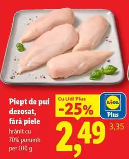 Lidl Piept de pui dezosat, fără piele Ofertă