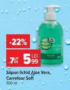Carrefour Săpun lichid Aloe Vera, Carrefour Soft Ofertă