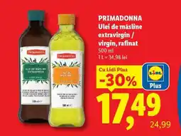 Lidl PRIMADONNA Ulei de măsline extravirgin / virgin, rafinat Ofertă