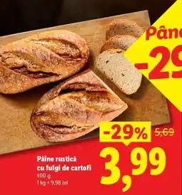 Lidl Pâine rustică cu fulgi de cartofi Ofertă