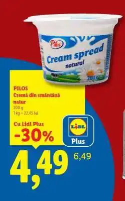 Lidl PILOS Cremă din smântână natur Ofertă