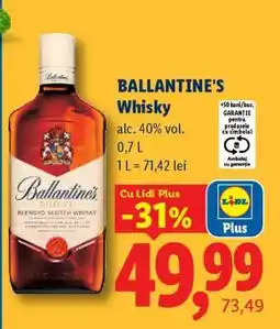Lidl Ballantine's Whisky Ofertă