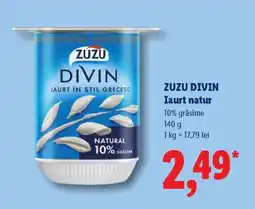 Lidl ZUZU DIVIN Iaurt natur Ofertă