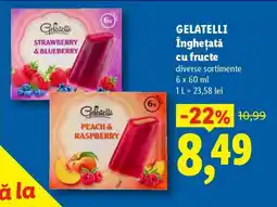 Lidl GELATELLI Înghețată cu fructe Ofertă