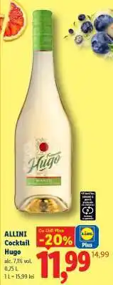 Lidl ALLINI Cocktail Hugo Ofertă