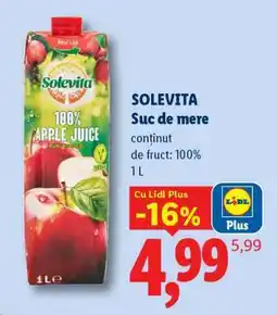 Lidl Solevita Suc de mere Ofertă