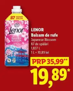 Lidl LENOR Balsam de rufe Japanese Blossom Ofertă