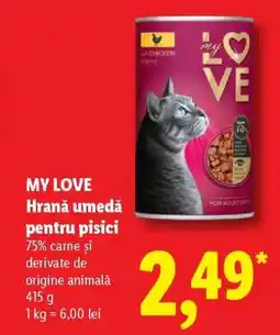 Lidl MY LOVE Hrană umedă pentru pisici Ofertă