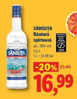 Lidl SĂNIUȚA BĂUTURĂ SPIRTOASĂ Ofertă