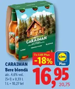 Lidl CARAIMAN Bere blondă Ofertă