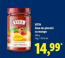 Lidl VITA Gem de piersici cu mango Ofertă
