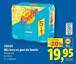 Lidl URSUS Mix bere cu gust de lămâie Ofertă