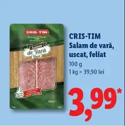 Lidl CRIS-TIM Salam de vară, uscat, feliat Ofertă