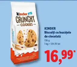 Lidl KINDER Biscuiți cu bucățele de ciocolată Ofertă