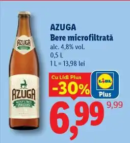 Lidl AZUGA Bere microfiltrată Ofertă